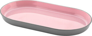 Поднос меламин Красный/Серый овальная (28 x 16 x 2,5 cm) цена и информация | Посуда, тарелки, обеденные сервизы | kaup24.ee