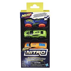 Набор машинок Nerf Nitro Foam Car 3-Pack, 3 шт. цена и информация | Игрушки для мальчиков | kaup24.ee