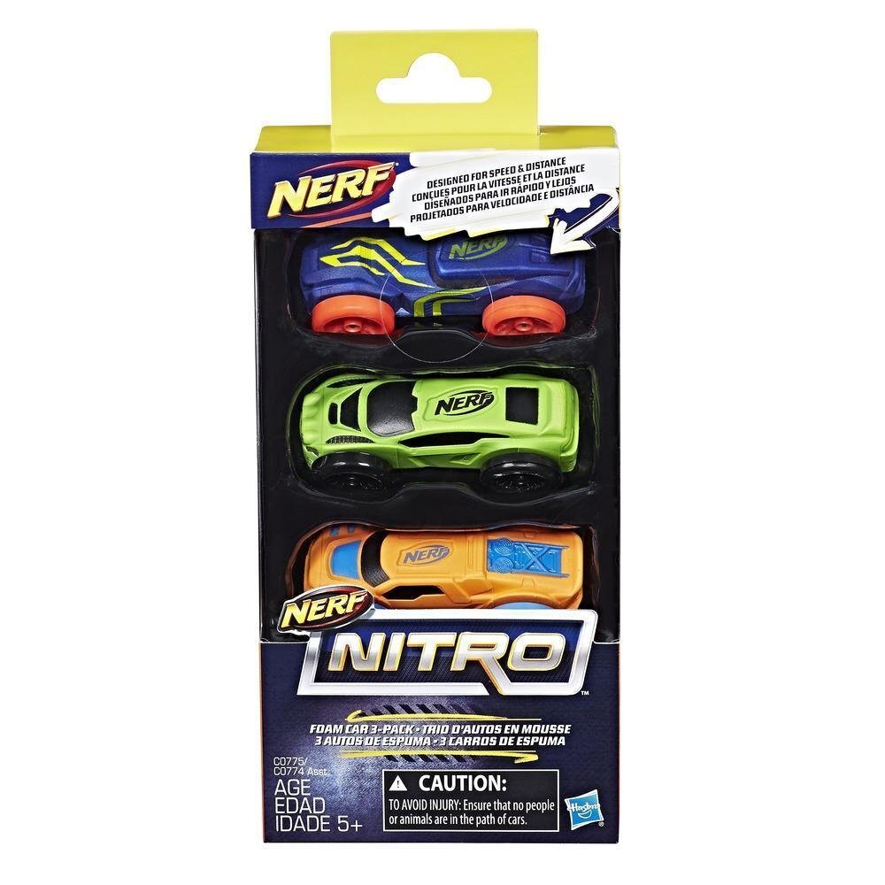 Autode komplekt Nerf Nitro Foam Car 3-Pack, 3 tk цена и информация | Poiste mänguasjad | kaup24.ee