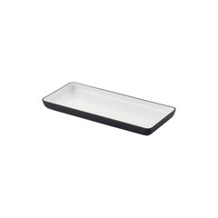 Bigbuy Home Tray Rectangular White/Black Melamin (23 x 11 x 2,5 cm) hind ja info | Lauanõud ja kööginõud | kaup24.ee