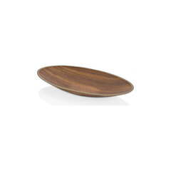 Bigbuy Home Snack tray Plastic Oval (25,5 x 12,5 x 2,5 cm) hind ja info | Lauanõud ja kööginõud | kaup24.ee