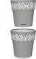 Stefanplast Self-watering flowerpot Gaia Grey White Plastic (15 x 15 x 15 cm) (12 Units) цена и информация | Dekoratiivsed lillepotid | kaup24.ee