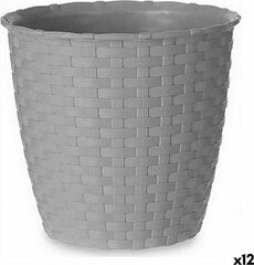 Stefanplast Plant pot Grey Plastic (14 x 13 x 14 cm) (12 Units) цена и информация | Вазоны | kaup24.ee