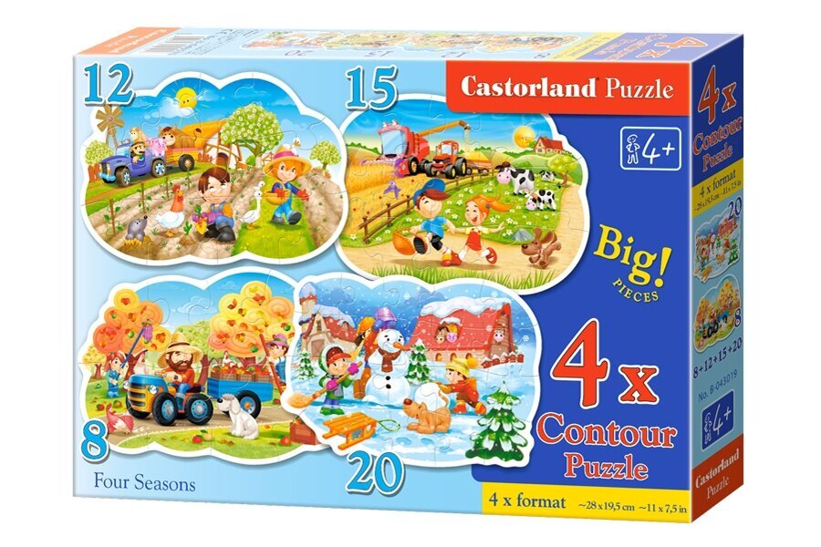 CASTORLAND Puzzle 4w1 Four Seasons цена и информация | Pusled | kaup24.ee