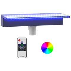 vidaXL purskkaevu kosk RGB LED-tuledega, akrüül, 45 cm цена и информация | Декорации для сада | kaup24.ee