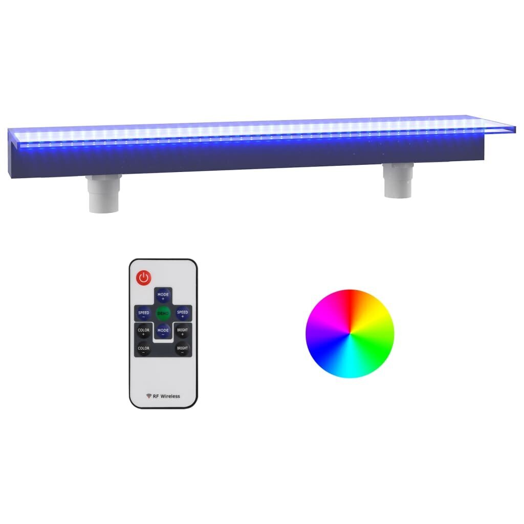 vidaXL purskkaevu kosk RGB LED-tuledega, akrüül, 108 cm hind ja info | Dekoratsioonid | kaup24.ee