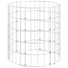 vidaXL ringikujuline gabioonpost, tsingitud teras, Ø50 x 50 cm hind ja info | Istutus- ja turbapotid | kaup24.ee