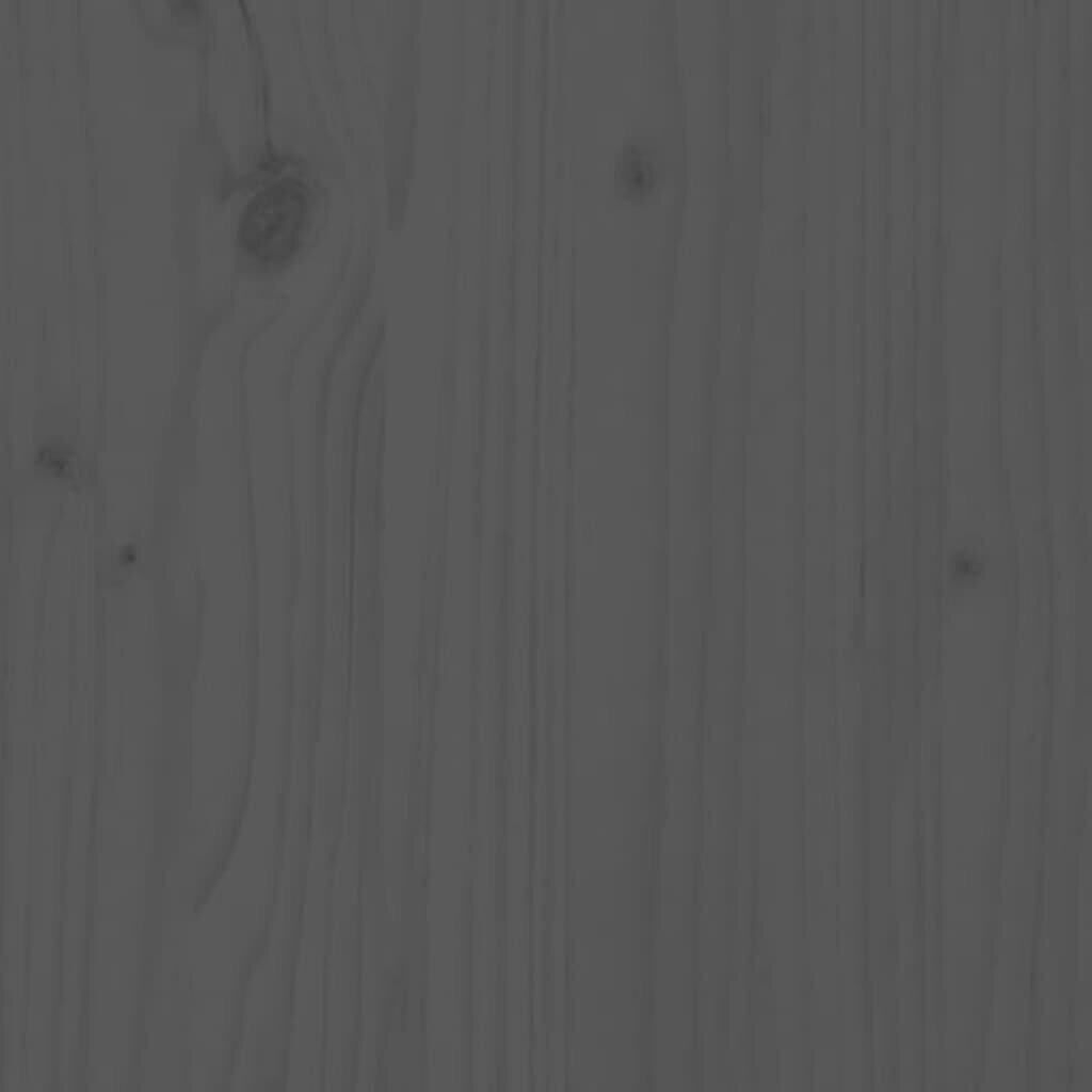 vidaXL taimealus, hall, 104,5 x 25 x 109,5 cm, männipuit цена и информация | Vaasid, alused, redelid lilledele | kaup24.ee