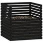 vidaXL komposter, must, 100 x 100 x 102 cm, männipuit hind ja info | Kompostrid, prügikonteinerid | kaup24.ee