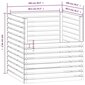 vidaXL komposter, meepruun, 100 x 100 x 102 cm, männipuit hind ja info | Kompostrid, prügikonteinerid | kaup24.ee