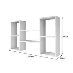 Полка Kassi, белая цена и информация | Полки | kaup24.ee