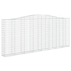 vidaXL kaarekujuline gabioonkorv, 400x30x160/180 cm, tsingitud raud hind ja info | Lillekastid | kaup24.ee