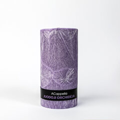 Accapella käsitsi valmistatud 100% palmivaha lõhnaküünal "Must orhidee", 16 cm hind ja info | Küünlad, küünlajalad | kaup24.ee