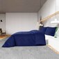 vidaXL voodipesukomplekt, tumesinine, 200x200 cm, kerge, mikrofiiber hind ja info | Voodipesukomplektid | kaup24.ee