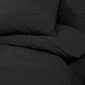 vidaXL voodipesukomplekt must 140 x 200 cm puuvill hind ja info | Voodipesukomplektid | kaup24.ee