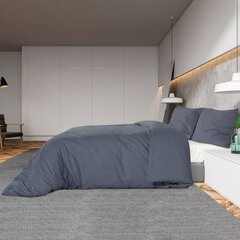 vidaXL voodipesukomplekt, antratsiithall 225x220 cm, kerge mikrofiiber hind ja info | Voodipesukomplektid | kaup24.ee