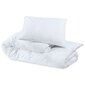 vidaXL voodipesukomplekt, valge, 240x220 cm, kerge, mikrofiiber hind ja info | Voodipesukomplektid | kaup24.ee