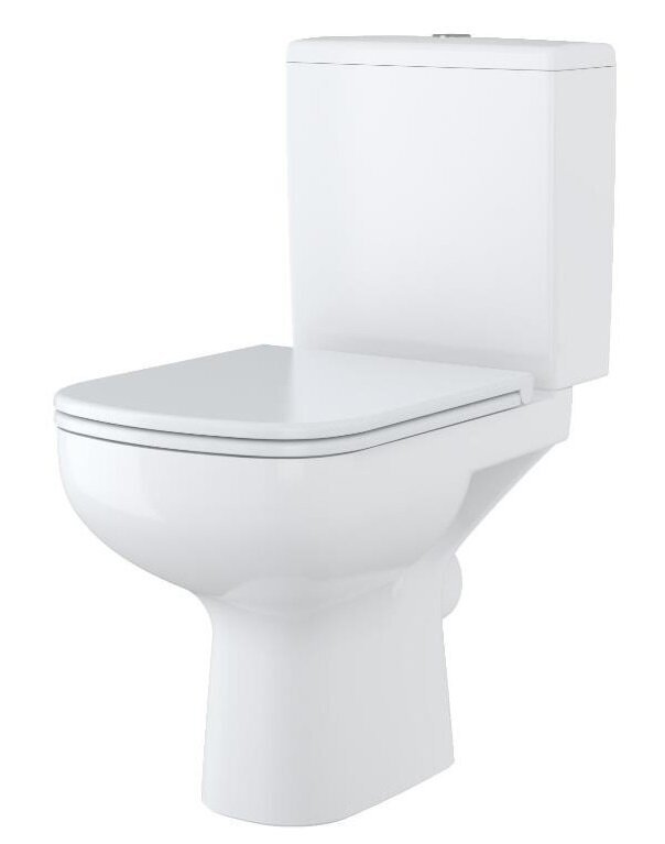 WC-pott Cersanit Compact 575 koos aeglaselt sulguva kaanega цена и информация | WС-potid | kaup24.ee