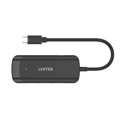 USB-концентратор Unitek H1110B, USB-C, 3 X USB-A 3.1, HDMI цена и информация | Адаптер Aten Video Splitter 2 port 450MHz | kaup24.ee