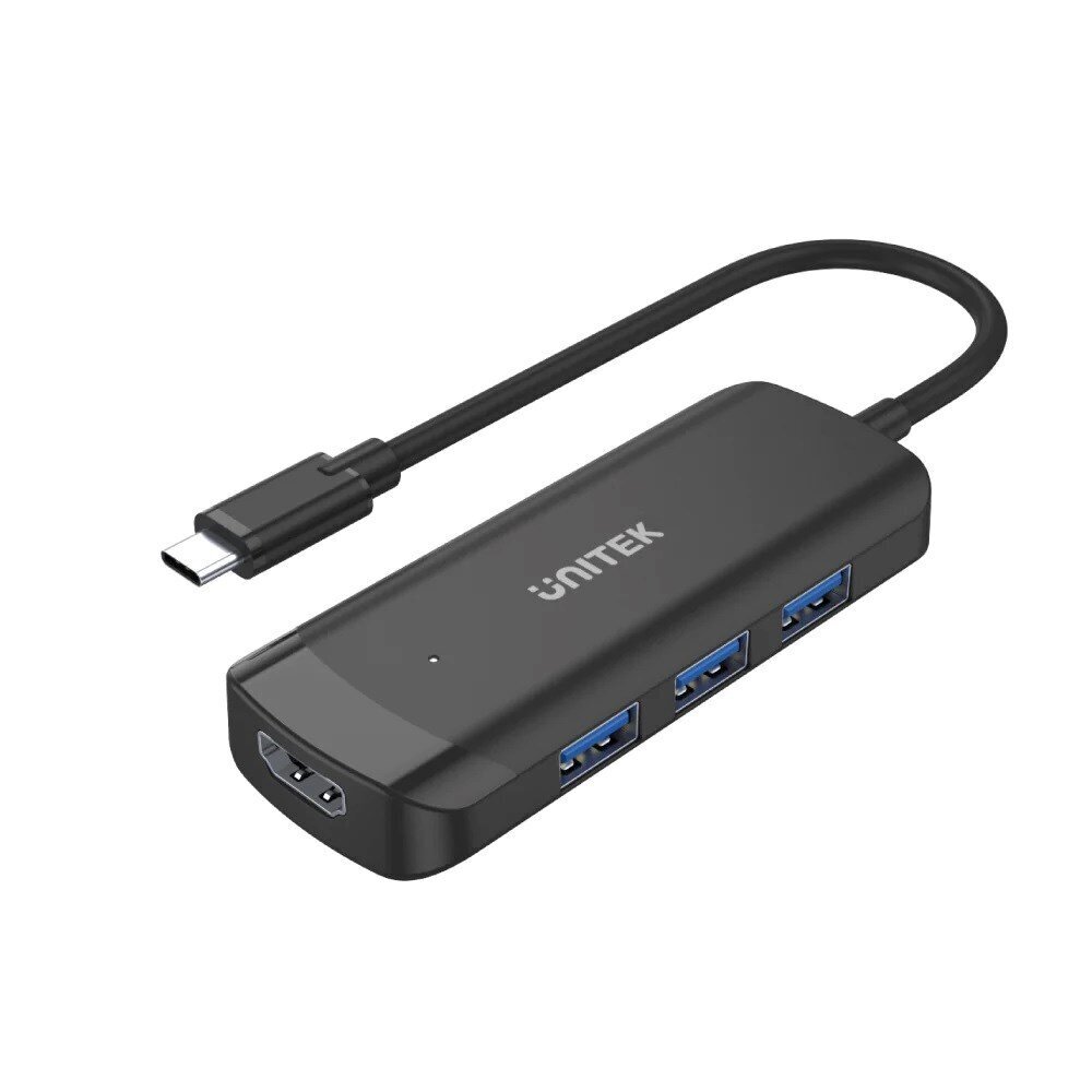 USB-jaotur Unitek H1110B, USB-C, 3 X USB-A 3.1, HDMI цена и информация | USB jagajad, adapterid | kaup24.ee