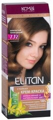 ELITAN Крем-краска для волос 7.32 Золотистый тепло-русый, 50/50/30 мл цена и информация | Краска для волос | kaup24.ee