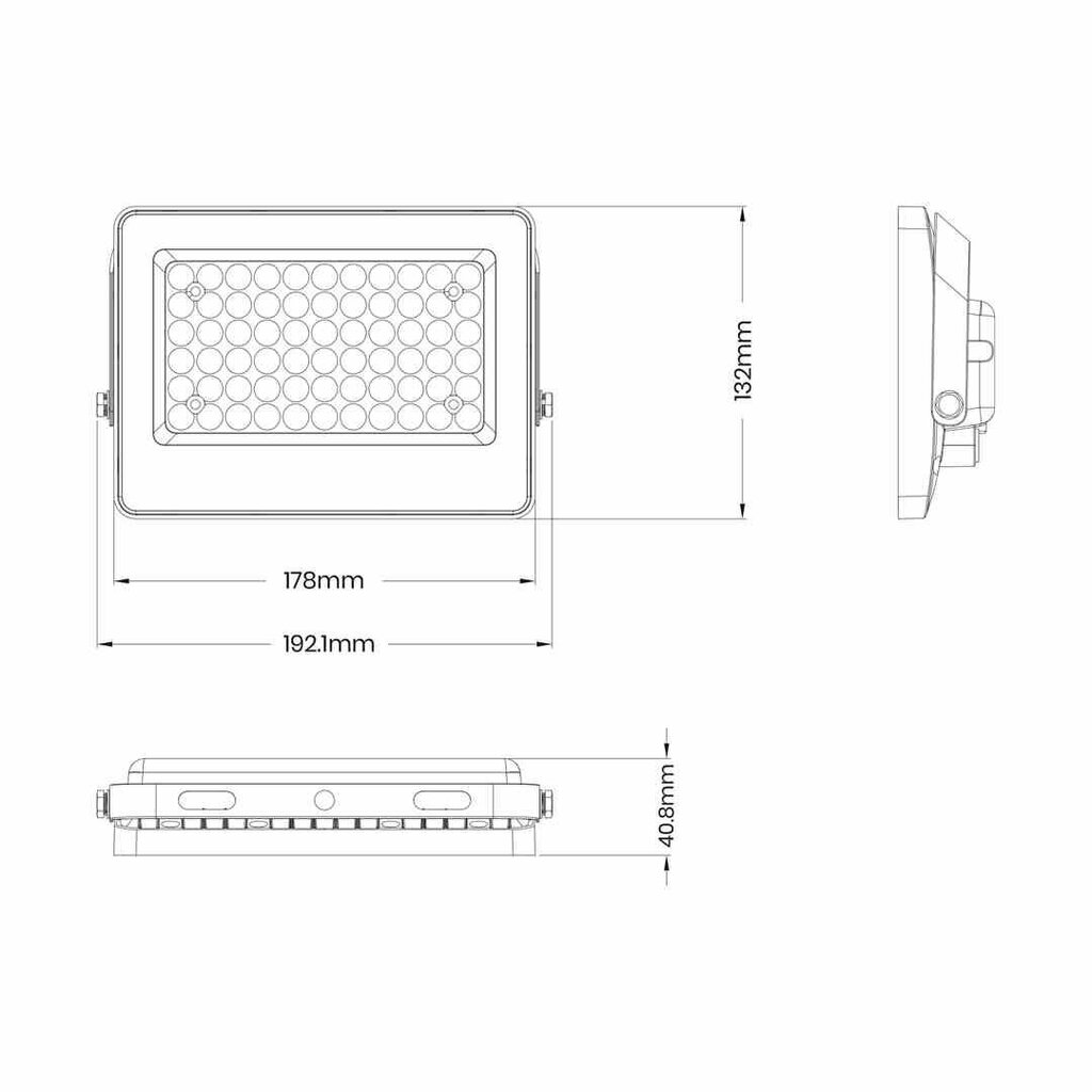 Prožektor Eko-Light Fokus 60W 900lm 6000K цена и информация | Aia- ja õuevalgustid | kaup24.ee