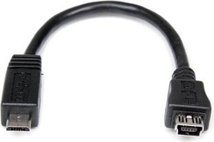 Kaabel Micro USB Startech UUSBMUSBMF6  Micro USB A Micro USB B Must цена и информация | Кабели и провода | kaup24.ee