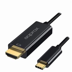 Кабель USB C — HDMI approx! APPC52 цена и информация | Кабели и провода | kaup24.ee