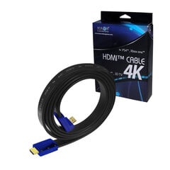 HDMI 4K 3D-kaabel Kaos Must цена и информация | Кабели и провода | kaup24.ee