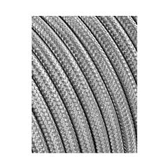 Кабель EDM C64 2 x 0,75 mm Серебристый Текстиль 5 m цена и информация | Кабели и провода | kaup24.ee