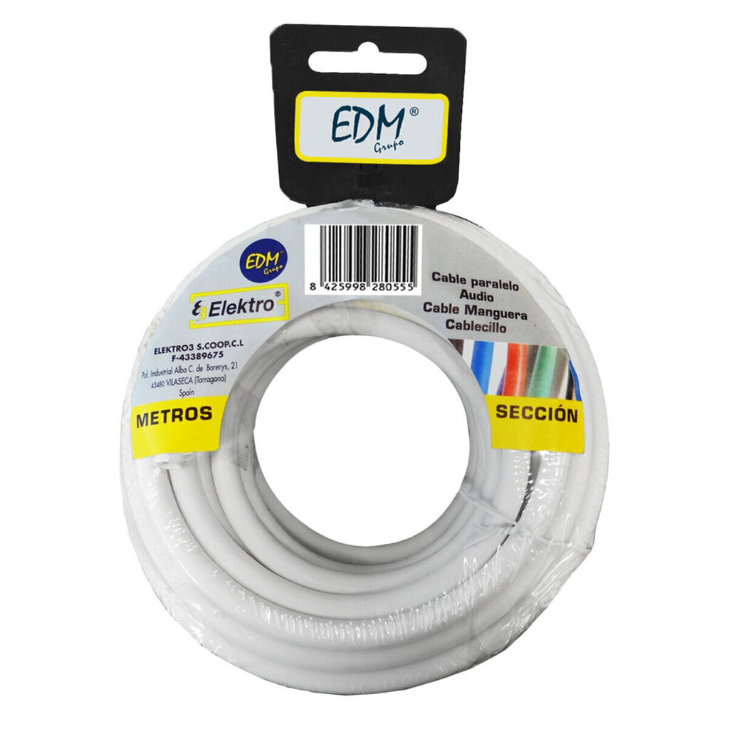 EDM, 2x0.75 mm, 10 m цена и информация | Kaablid ja juhtmed | kaup24.ee