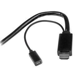 Адаптер Mini DisplayPort — HDMI Startech DPMDPHD2HD, чёрный, 2 м цена и информация | Кабели и провода | kaup24.ee