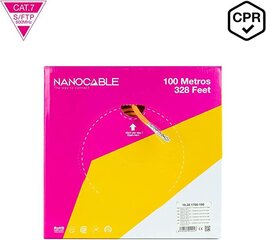 Жесткий сетевой кабель FTP кат. 7 NANOCABLE 10.20.1700-100, 100 м цена и информация | Кабели и провода | kaup24.ee