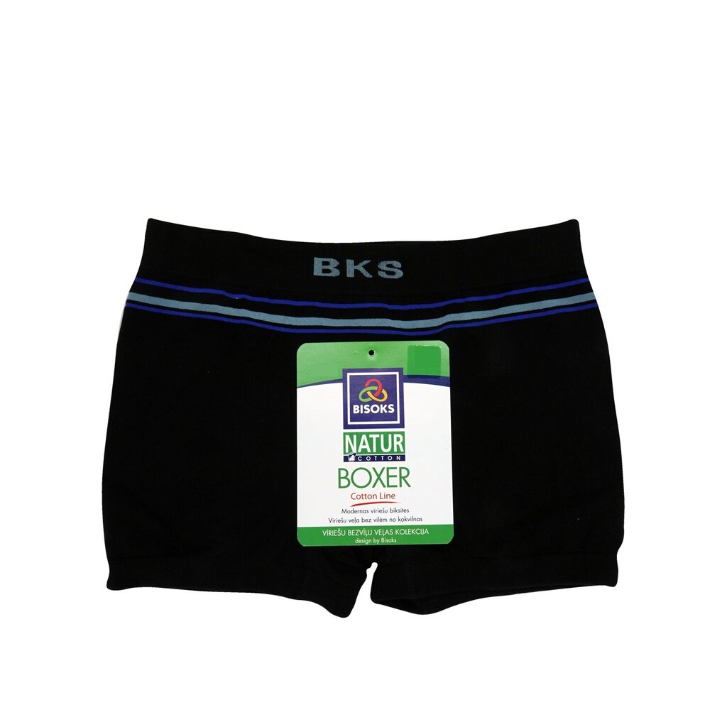 Meeste aluspüksid boxer Bisoks 61814 must hind ja info | Meeste aluspesu | kaup24.ee