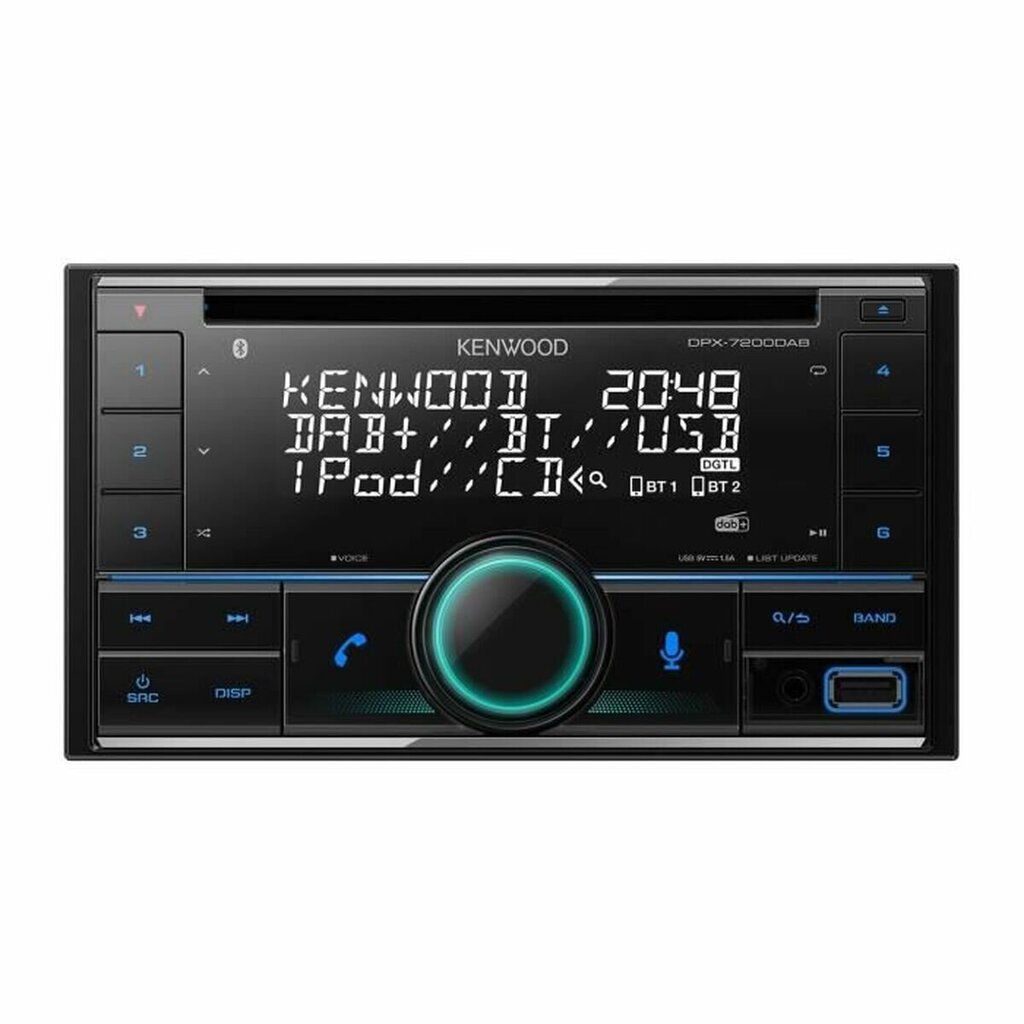 Raadio-CD-mängija Autosse Kenwood DPX-7200DAB Must цена и информация | Autoraadiod, multimeedia | kaup24.ee