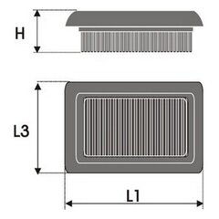 Воздушный фильтр Green Filters P950351 цена и информация | Дополнительные принадлежности | kaup24.ee