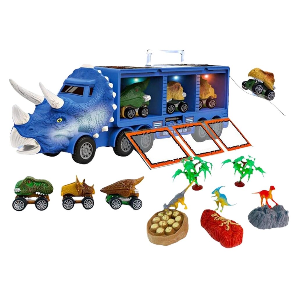 Veoauto Dino koos muusikaga - sinine hind ja info | Poiste mänguasjad | kaup24.ee