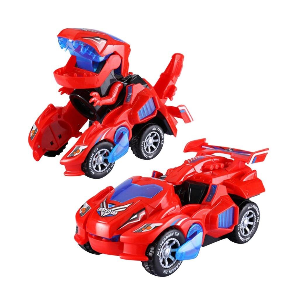 Dinosaurus- transformer - punane цена и информация | Poiste mänguasjad | kaup24.ee