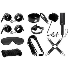 Bondage Set 11 Pieces Black цена и информация | БДСМ и фетиш | kaup24.ee