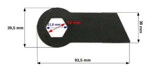 Нож-вертикулятор для Castorama SPS38 HECHT 5654 SET, 18 шт. цена и информация | Запчасти для садовой техники | kaup24.ee