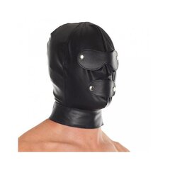 Nahast mask Rimba Bondage Play, must hind ja info | BDSM ja fetish | kaup24.ee