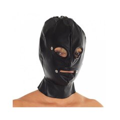 Nahast mask Rimba Bondage Play, must hind ja info | BDSM ja fetish | kaup24.ee