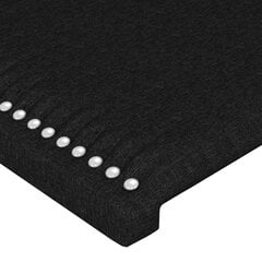 vidaXL LED-voodipeats, must, 103x16x118/128 cm, kangas hind ja info | Voodid | kaup24.ee