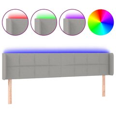 Изголовье со светодиодной подсветкой, темно-серое, 93x16x78/88 см цена и информация | Кровати | kaup24.ee