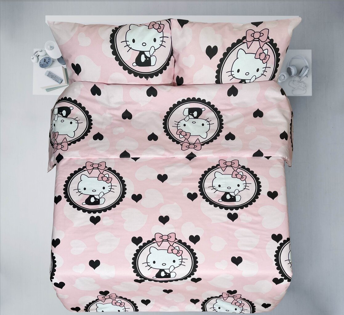 Laste voodipesu Cute Kitty 3- osaline, 100 x 135 cm hind ja info | Beebide ja laste voodipesu | kaup24.ee