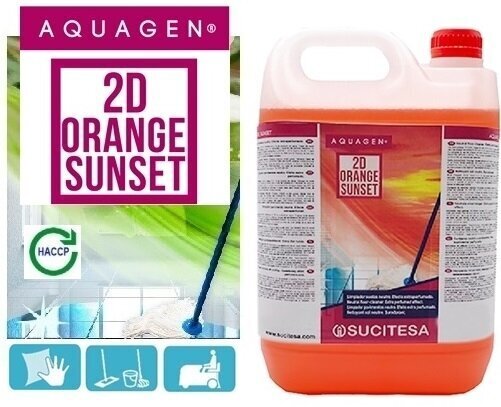 Põrandapuhastusvahend Aquagen 2D Orange Sunset, 5 l hind ja info | Puhastusvahendid | kaup24.ee