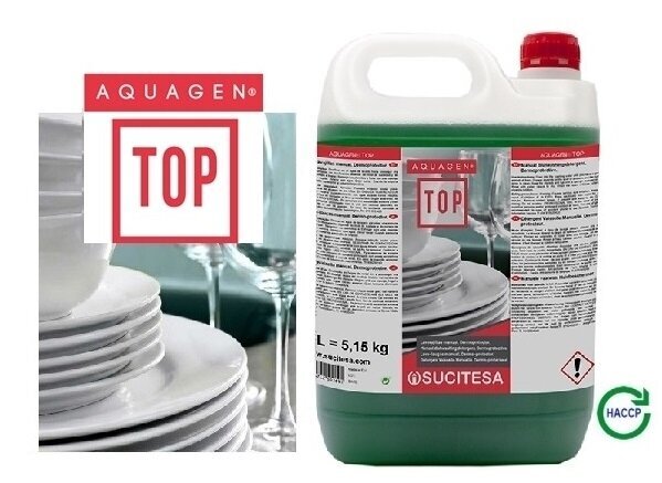 Nahakaitsega nõudepesuvahend Aquagen TOP, 5 l цена и информация | Nõudepesuvahendid | kaup24.ee