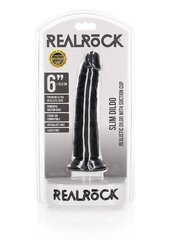 Realistlik dildo iminapaga Realrock 15,5 cm, must hind ja info | Dildod | kaup24.ee