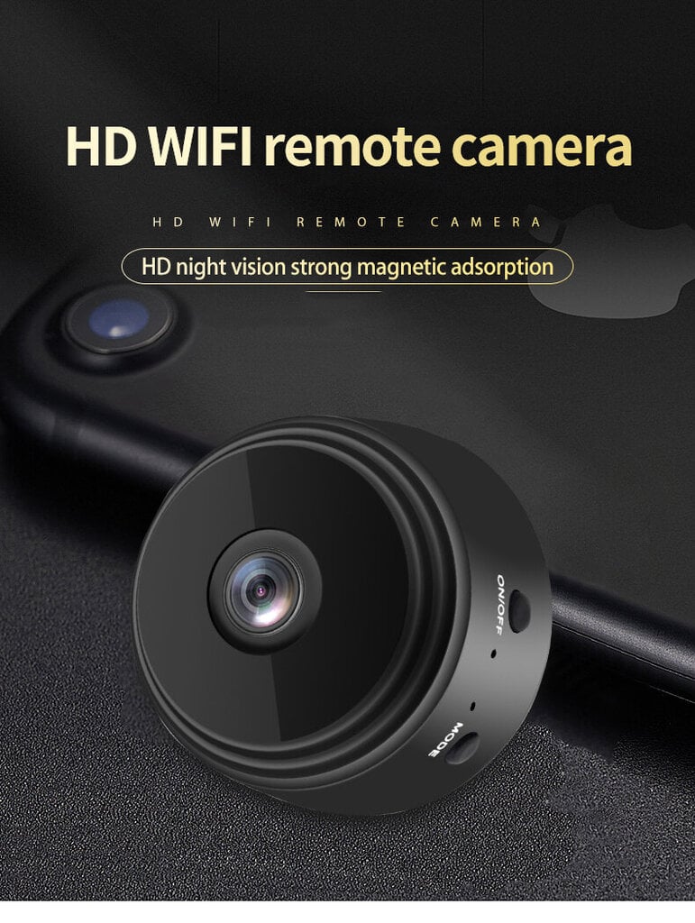 Mini juhtmevaba valvekaamera WIFI Full HD A9 цена и информация | Valvekaamerad | kaup24.ee