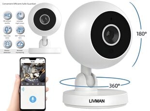 С проводной мини-камерой наблюдения WIFI Full HD Smart Camera цена и информация | Valvekaamerad | kaup24.ee